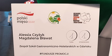 Powiększ grafikę: Alessia Czyżyk i Magdalena Bławat wzięły udział w Kulinarnym Pucharze Polskiego Mięsa Wołowego i Wieprzowego