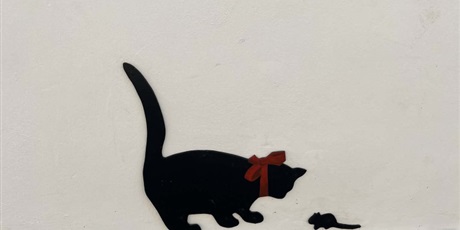 Powiększ grafikę: kot i mysz