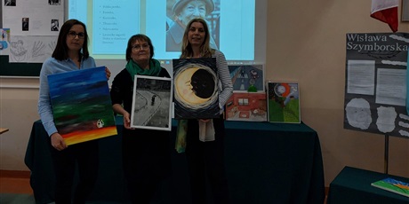 Powiększ grafikę: Nauczycielki języka polskiego prezentują prace uczniów ZSGH w Projekcie „Mistrzyni Szymborska".