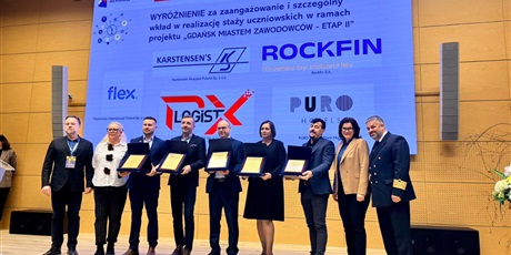 PURO Hotels (PURO Gdańsk Stare Miasto) wyróżniony za współpracę z ZSGH w projekcie „Gdańsk Miastem Zawodowców”