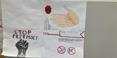 Powiększ grafikę: Prace uczniów w ramach Tygodnia Przeciwdziałania Przemocy Rówieśniczej