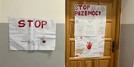 Powiększ grafikę: Prace uczniów w ramach Tygodnia Przeciwdziałania Przemocy Rówieśniczej