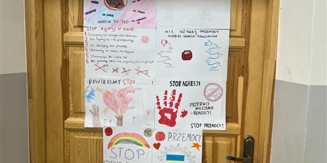 Powiększ grafikę: Prace uczniów w ramach Tygodnia Przeciwdziałania Przemocy Rówieśniczej
