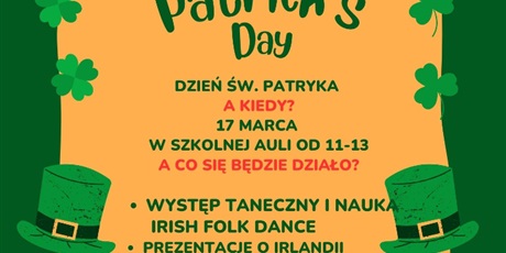 Zaproszenie na Dzień św. Patryka