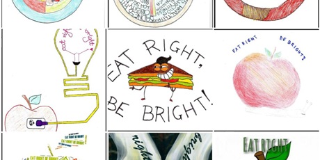 Powiększ grafikę: Głosowanie na logo projektu Erasmus+ Eat right, be bright!