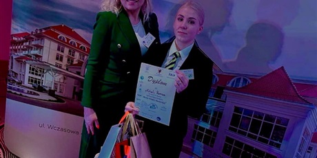 Nikola Roman z klasy 4a zajęła II miejsce w Ogólnopolskim Konkursie „Mistrz Wiedzy Hotelarskiej”
